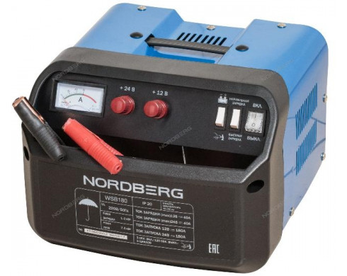 Пуско-зарядное устройство, макс ток 180A, Nordberg